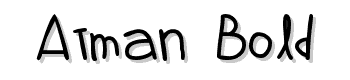 Atman-Bold font